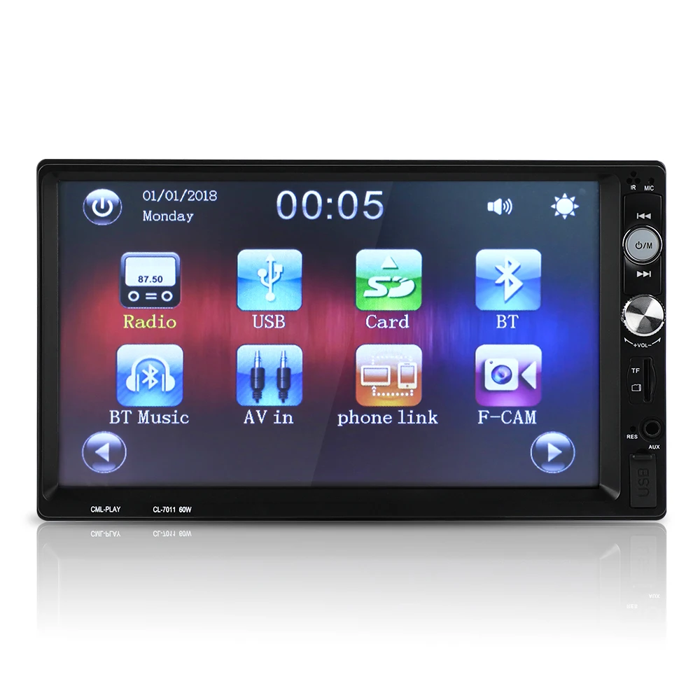 Новейший " ЖК-Авторадио 2 Din Автомобильный Mp5 плеер с зеркальным Android Bluetooth мультимедийное автомобильное радио стерео FM USB аудио автомобильное радио