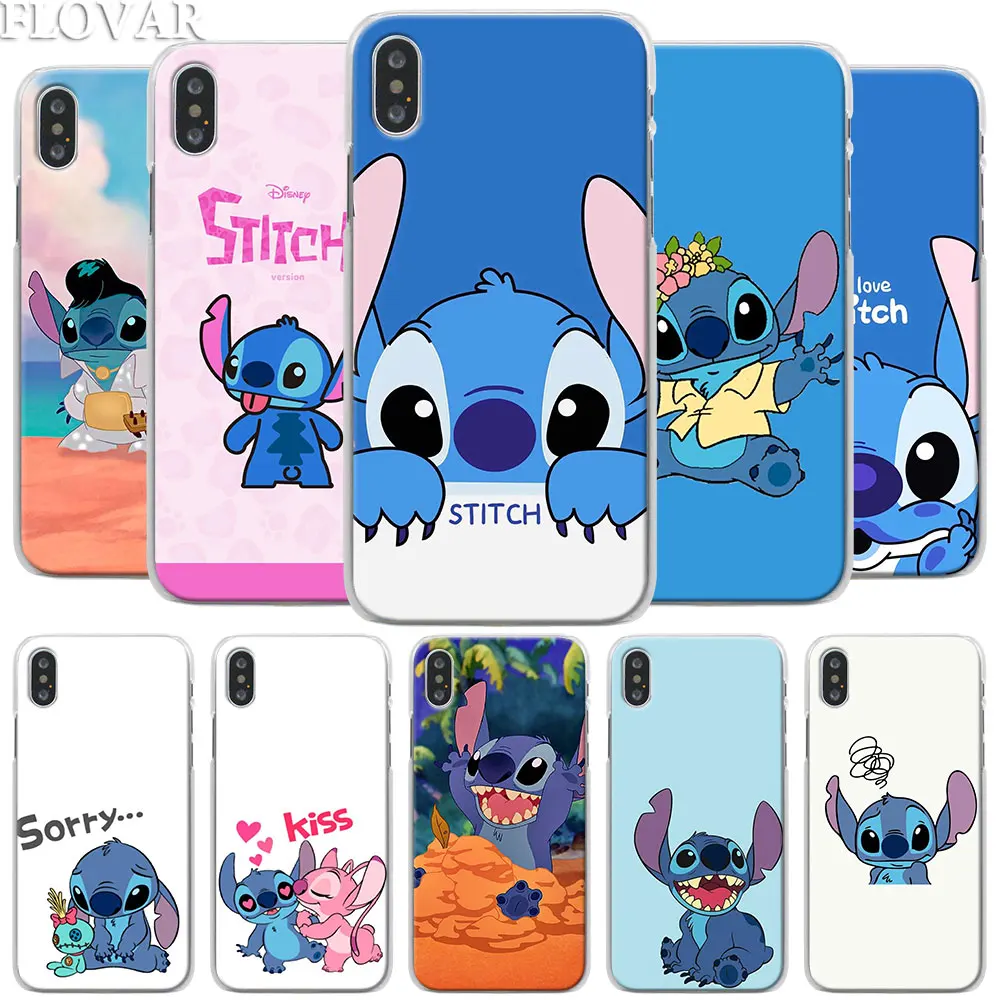 

Cute Cartoon Stich Phone Case for Apple iPhone X XR 7 8 Plus 6 6s Plus XS MAX SE Phone Case Coque