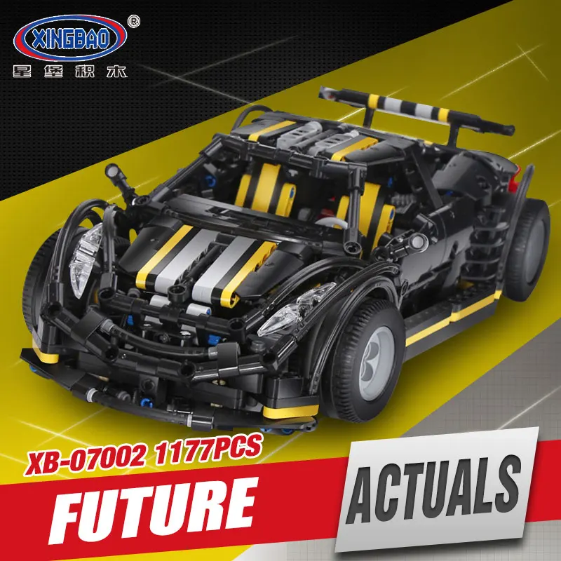 

XingBao 07002 1177Pcs New MOC Series The Balisong small Supercar Set children Educational Building Blocks Bricks Toys Model Gift
