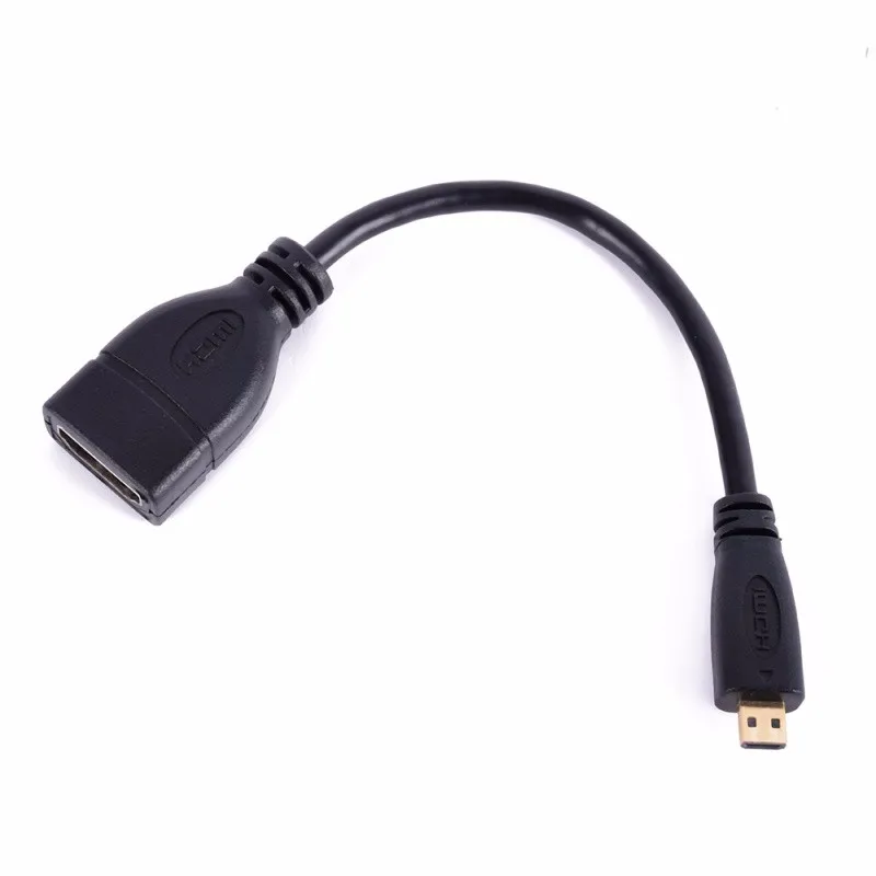 6 дюймов 6 ''Micro HDMI Тип D штекер HDMI тип A Женский Кабель-адаптер 15 см