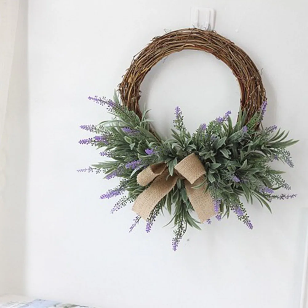 Венок из лаванды на дверь своими руками