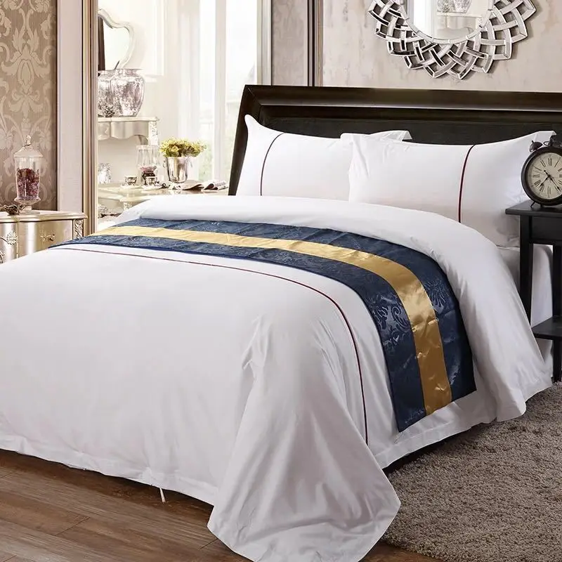 

ROWBOE brand Car Hotel supplies quilt cover sheets pillowcase simple style pure white high-end home textile