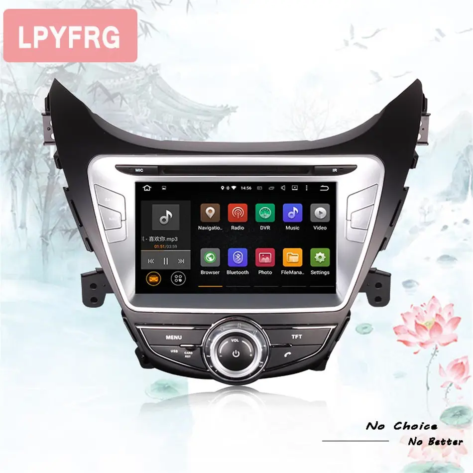 4G RAM для HYUNDAI ELANTRA 2011/ I35/ AVANTE 2013 android 10 0 автомобильный DVD плеер gps аудио магнитофон