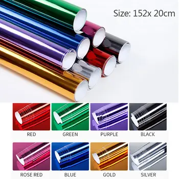 

Mirror Vinyl Wrap Film High Gloss Car Plating Adhesive Sticker Decal Sheet Color Change DIY Auto Stickers Decal Car Accessories