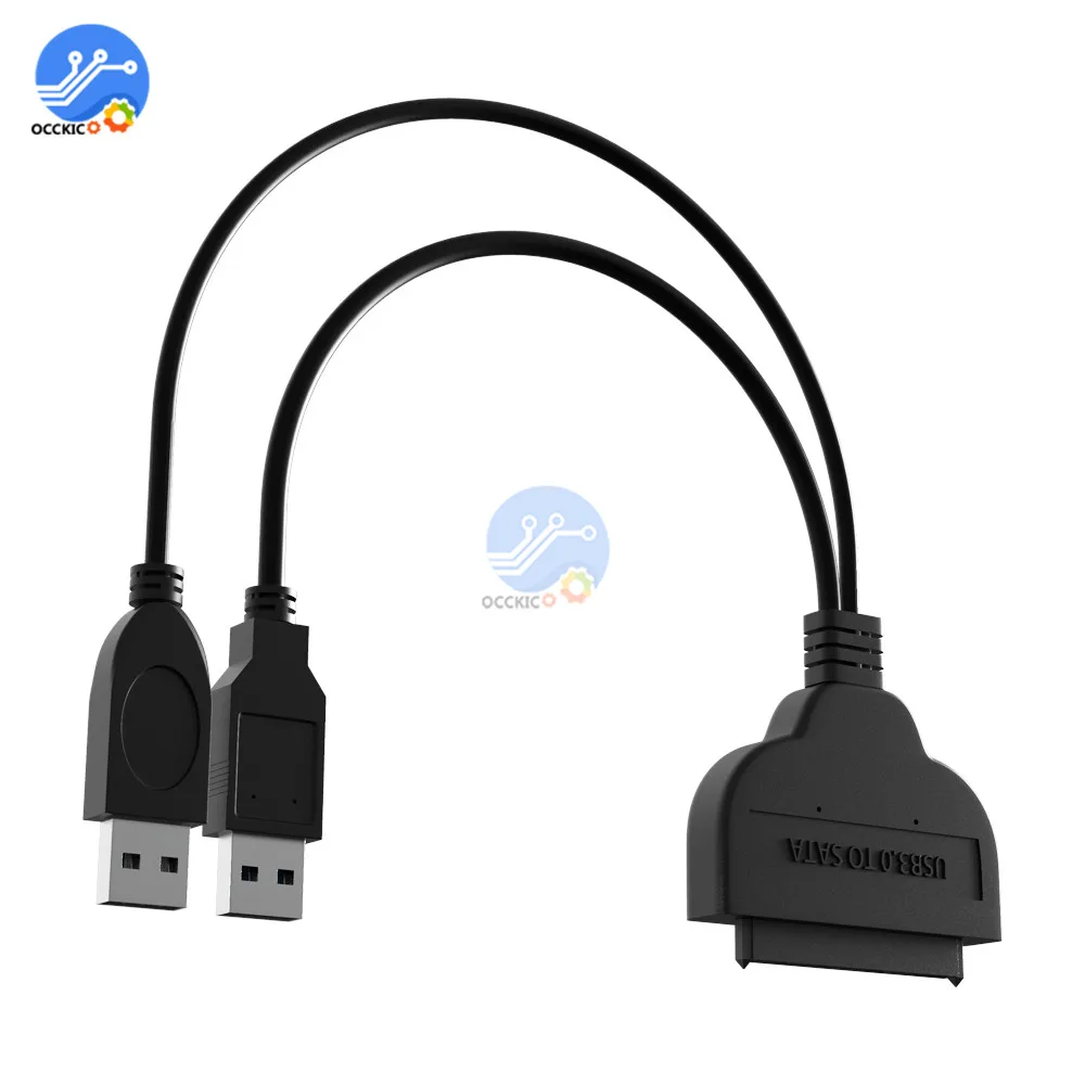 USB 3,0/USB 2,0 на SATA 22 Pin кабель для передачи данных адаптер до 5 Гбит/с Поддержка 2,5 дюймов внешний HDD SSD жесткий диск 22 Pin Data C