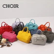 Choir Candy Color font b Women b font Leather Mini Shoulder Phone Bag Crossbody Small Chain