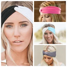 1 шт. повязка на голову тюрбан дышащий эластичный Йога Крест завязанные повязки на голову влагоотводящий головной убор