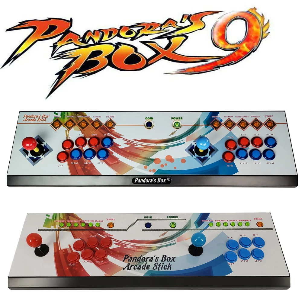 

pandora box 9 Joystick Arcade Rocker 1500 in 1 Family Fighting game console HDMI/ VGA HD Output for 2 palyers