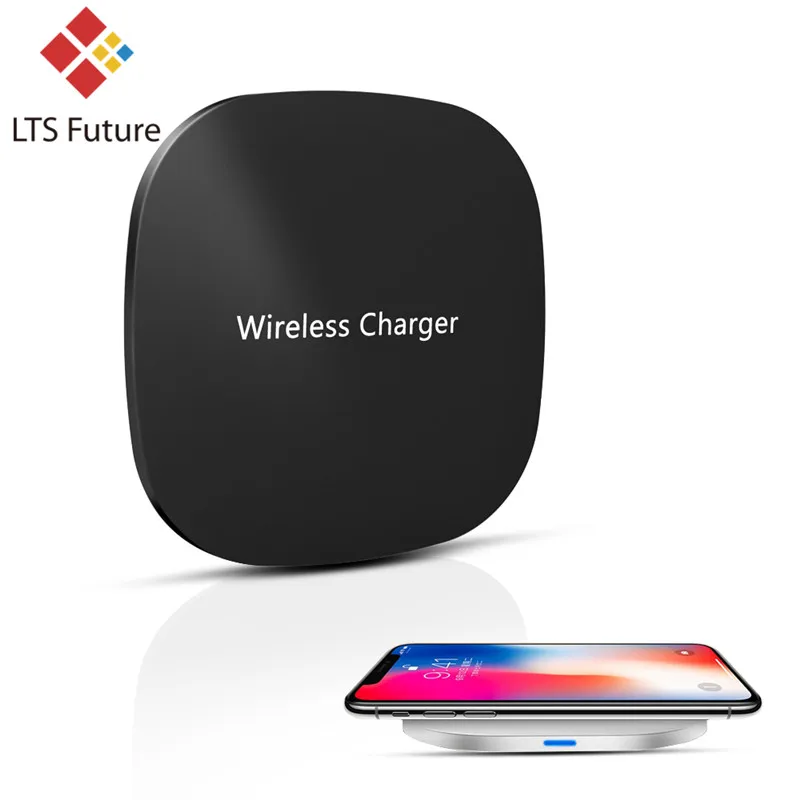 Ультра тонкая быстрая Беспроводная зарядная панель для iPhone X XS Max XR 10W Quick Qi