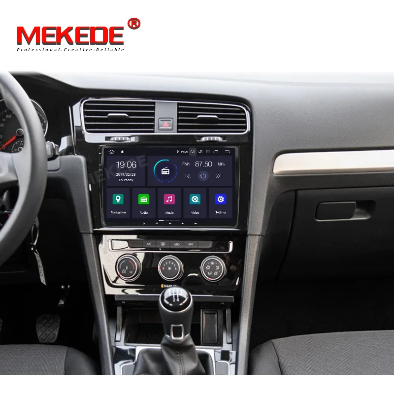 Автомобильный мультимедийный плеер Mekede PX30 DSP + IPS android 9 0 навигация GPS DVD для