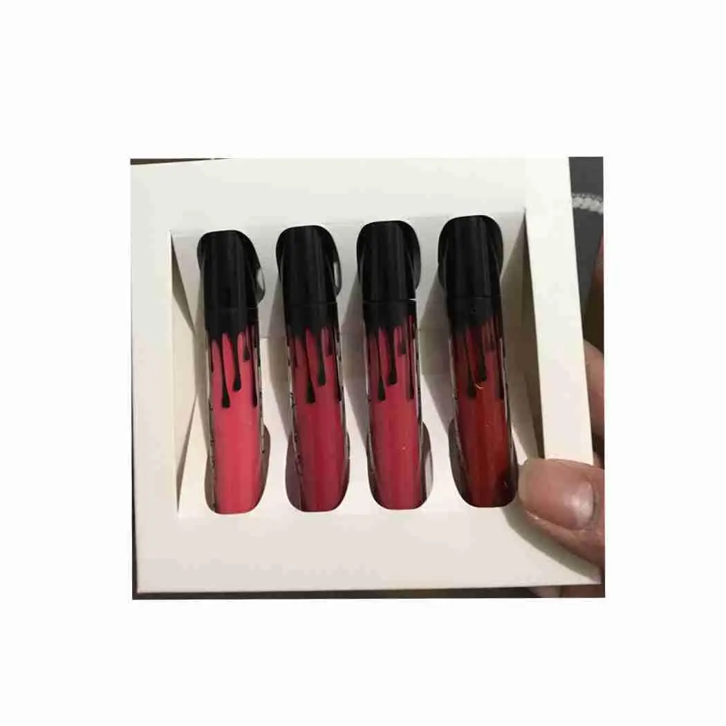 

Multi-color Color Liquid Lipstick Set Moisturizing Lip Gloss Lip General China Coloring Glaze General 3.5g