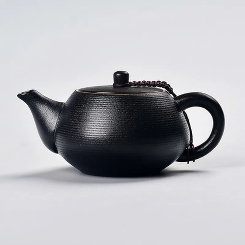 JIA-GUI LUO 245ML Pottery black pottery teapot handmade tea teahouse Tieguanyin tea house leisure club supplies gifts H005 JIA-GUI LUO 245ML Pottery black pottery teapot handmade tea teahouse Tieguanyin tea house leisure club supplies gifts H005