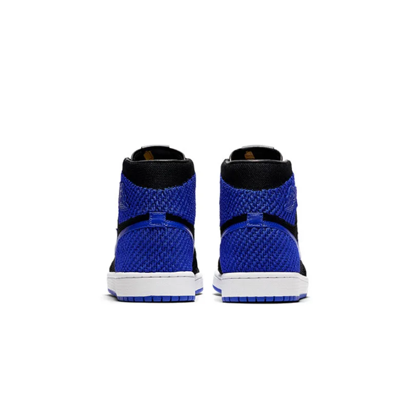 الأصلي أصيلة نايك الهواء الأردن 1 الرجعية مرحبا Flyknit AJ1 ملابس كرة السلة للرجال أحذية الرياضة في الهواء الطلق رياضية رياضية 919704-006