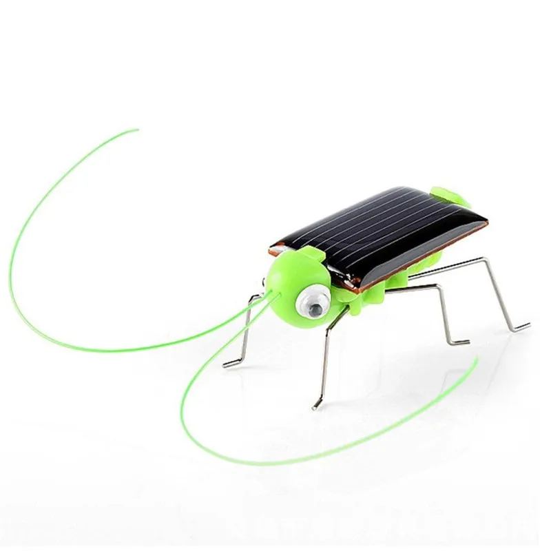 Mini Solar Powered Grasshopper Insect Science Educational Robot Toy Have Fun (2)