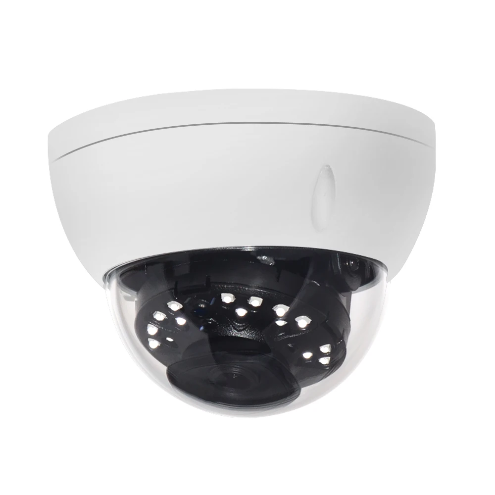 

dahua 4mp POE IPC-HDBW4431E-ASE IR Mini Dome Network IP Camera Smart Detection 30m IR H.265 Alarm Audio In/out WDR IP67 IK10