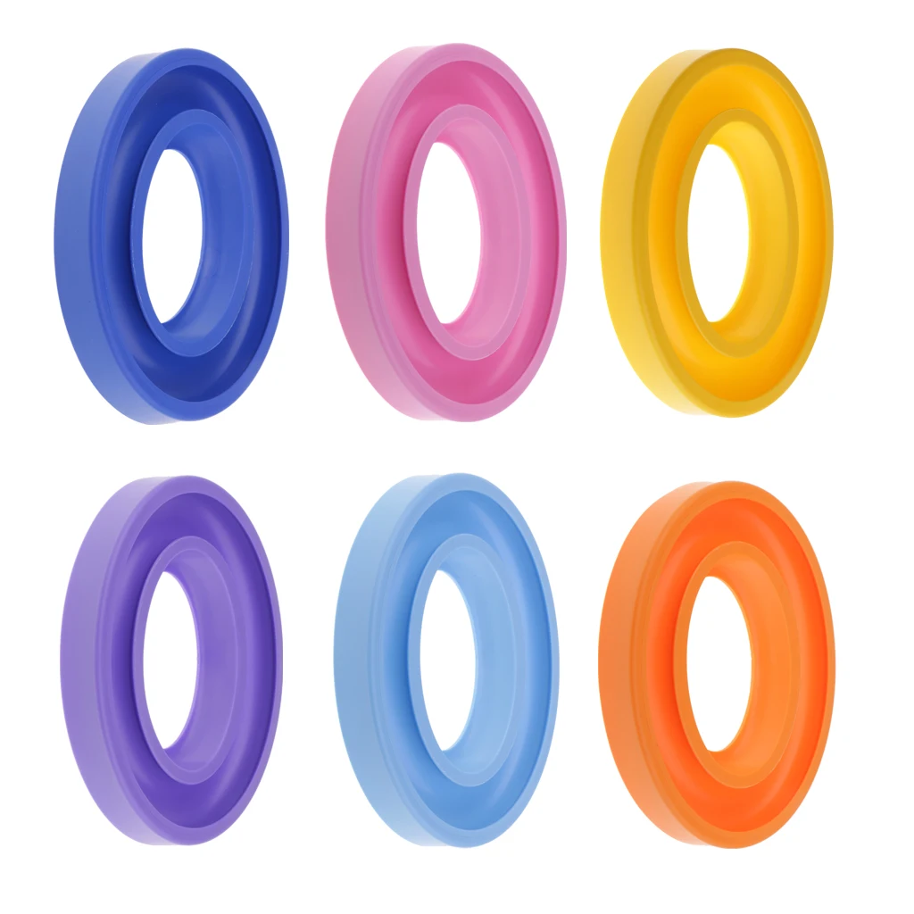 fityle 6Pcs Thread Bobbin Organizer Ring Rubber Silicone Holder Sewing Parts hold up to 30 to 35 bobbins