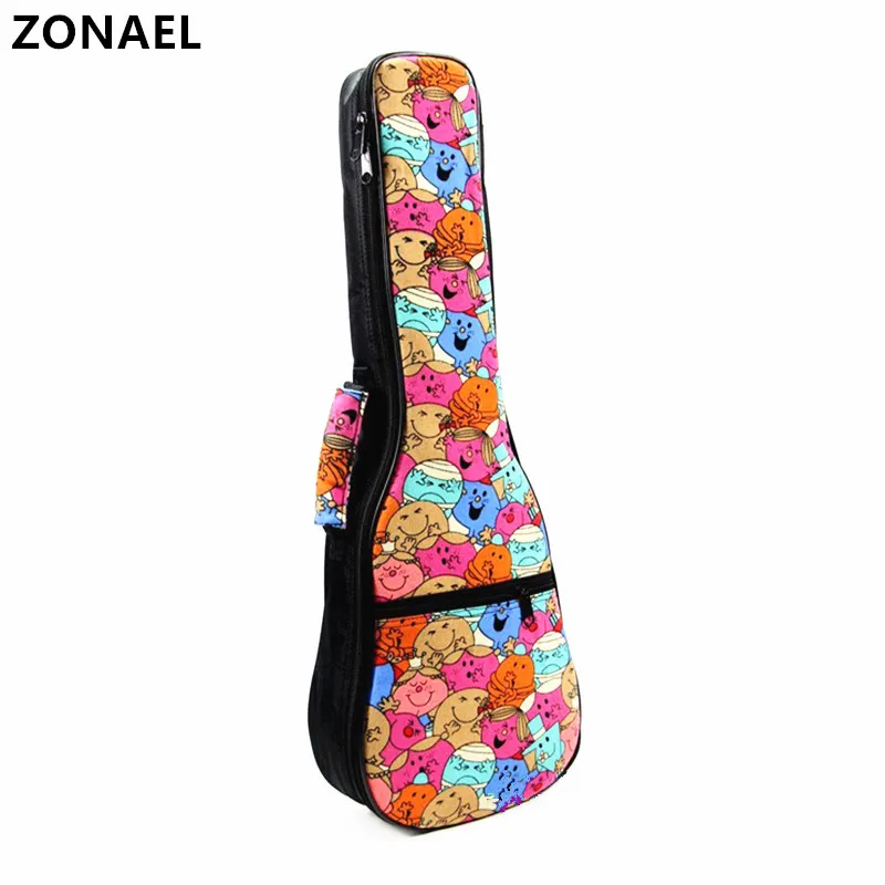 

21 23 24 26 Inch Ukulele Backpack Small Portable Guitar Shoulder Gig Bag Folk Style Ukelele Case Cover Guitar Parts Accessories