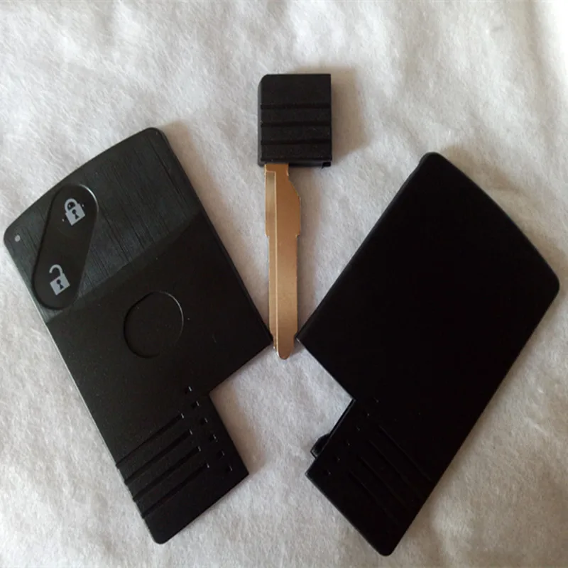 

DAKATU 2 Button Smart Card Remote Key Shell Case For Mazda M3 M6 MX-5 MX-7 RX-8 Atenza With Insert Small Blade Fob Key Cover