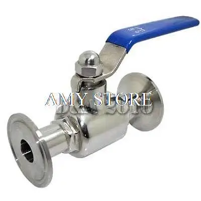 

25mm OD Sanitary Full Port Ball Valve to Clamp Ferrule OD 50.5mm SS304 1000 WOG