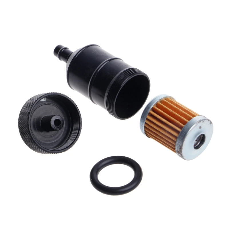 Universal Aluminium Inline Fuel Oil Filter 1/4\ Universal Aluminium Inline Fuel Oil Filter 1/4\