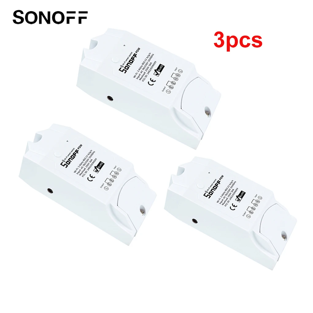 Водонепроницаемый чехол Sonoff IP66 3 шт. беспроводной смарт переключатель POW RF 433 МГц
