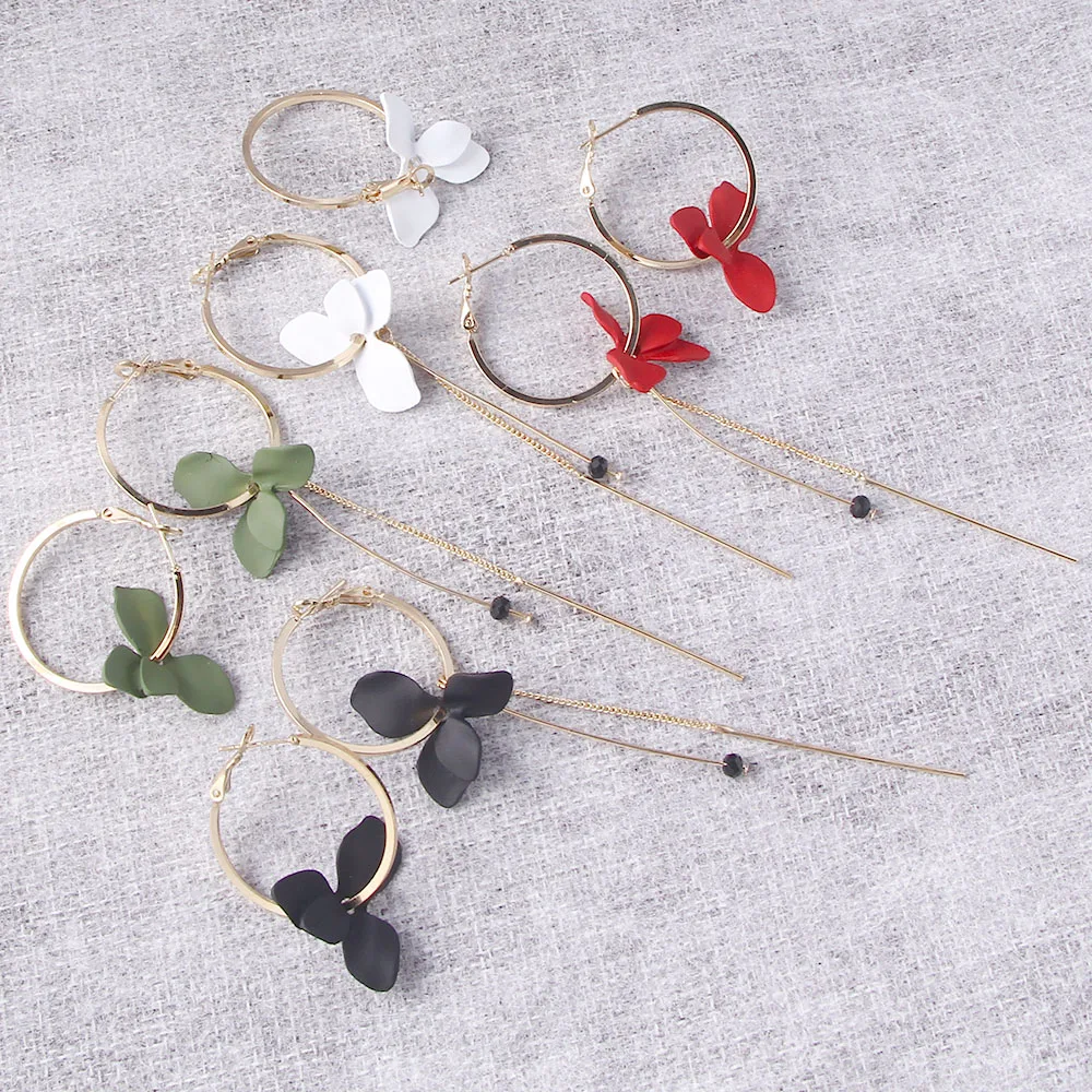 2018 модные серьги обруча для женщин Bijoux элегантные Асимметричные Pendientes большой