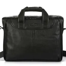 Модный мужской портфель из натуральной кожи с натуральным лицевым покрытием, деловая сумка, кожаная сумка для ноутбука, сумка на плечо, сумка через плечо, черный, коричневый