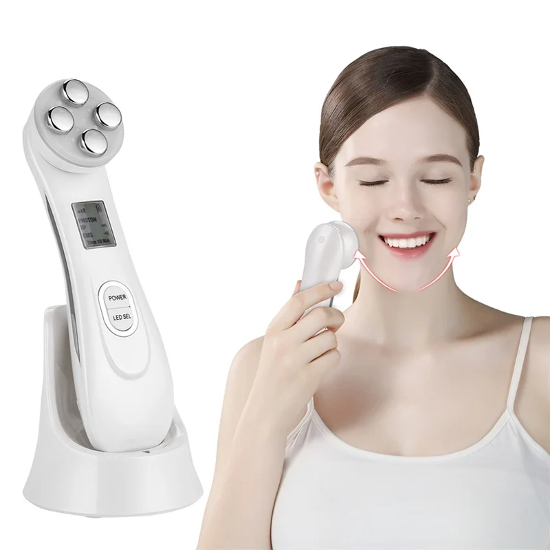 

5 Colors LED Photon Skin Rejuvenation RF Beauty Device Machine Remove Acne Wrinkles Skin Tighten Whitening Firming Face Lifting