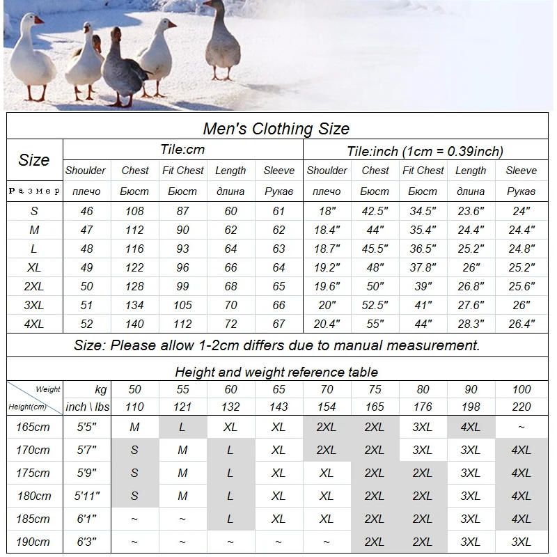 Down Jackets Men Winter Ultra Light Duck Down Coats Windproof Outwear Casual Brand