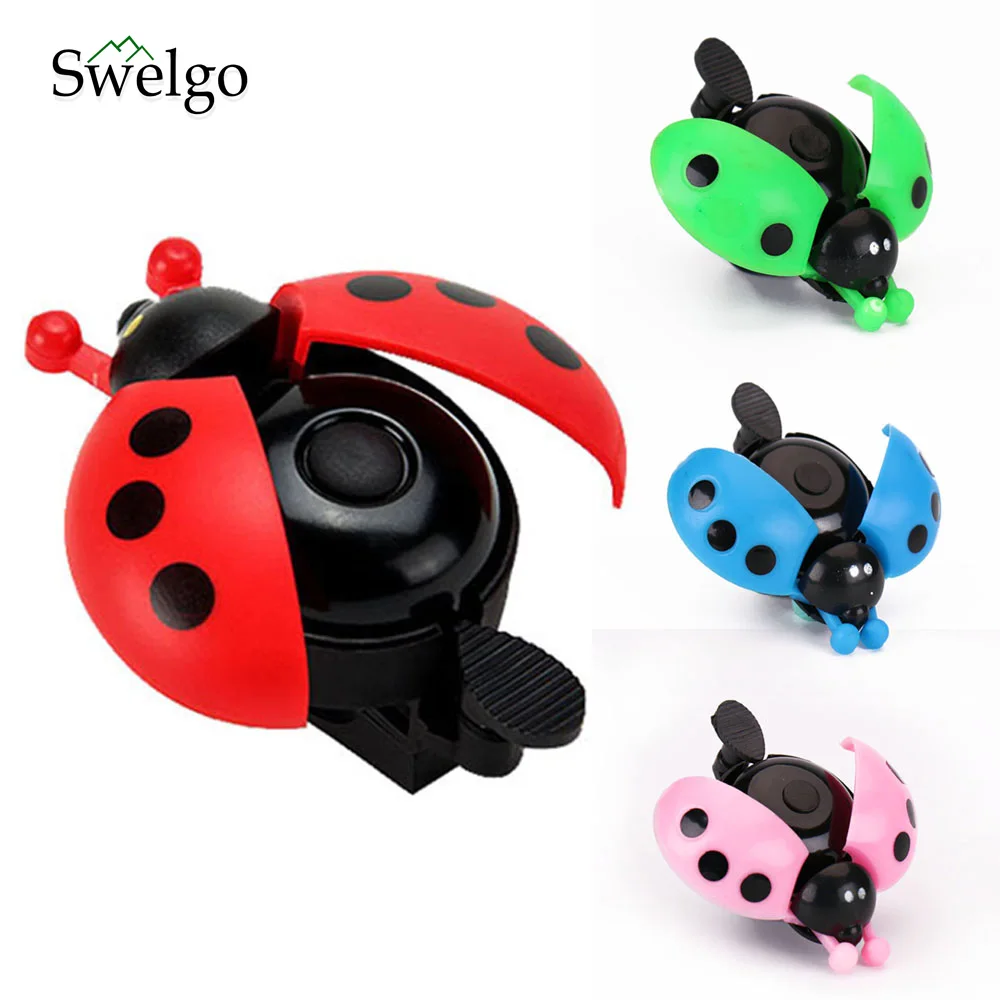 

Lovely Kid Beetle Ladybug Ring bicycle Bell For Cycling Bicycle Bike Ride Horn Alarm bike trumpet horn Wholesale