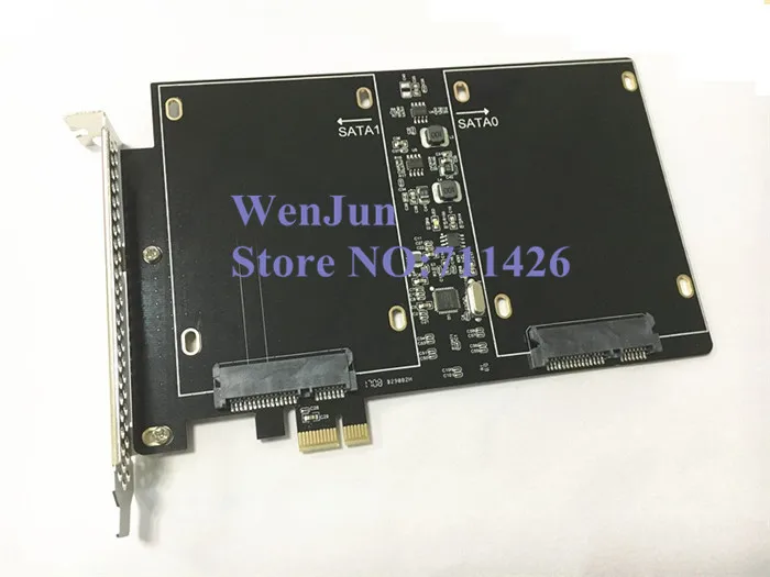  DEBROGLIE Dual SATA III port zu PCI-E X1 SSD adapter karte mit Schrauben für Windows/MACPRO/OSX 10.
