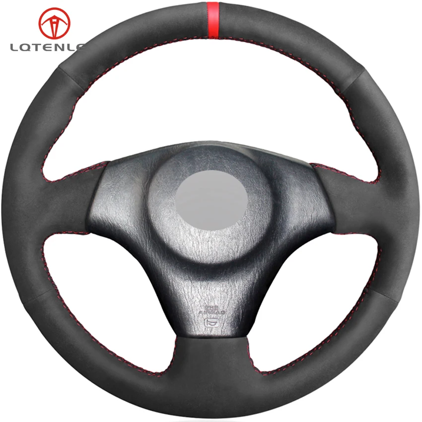 

LQTENLEO Black Suede Steering Wheel Cover For Toyota RAV4 Celica 1998-2005 Corolla Matrix 2003-2008 MR2 2000-2004 Lexus IS200