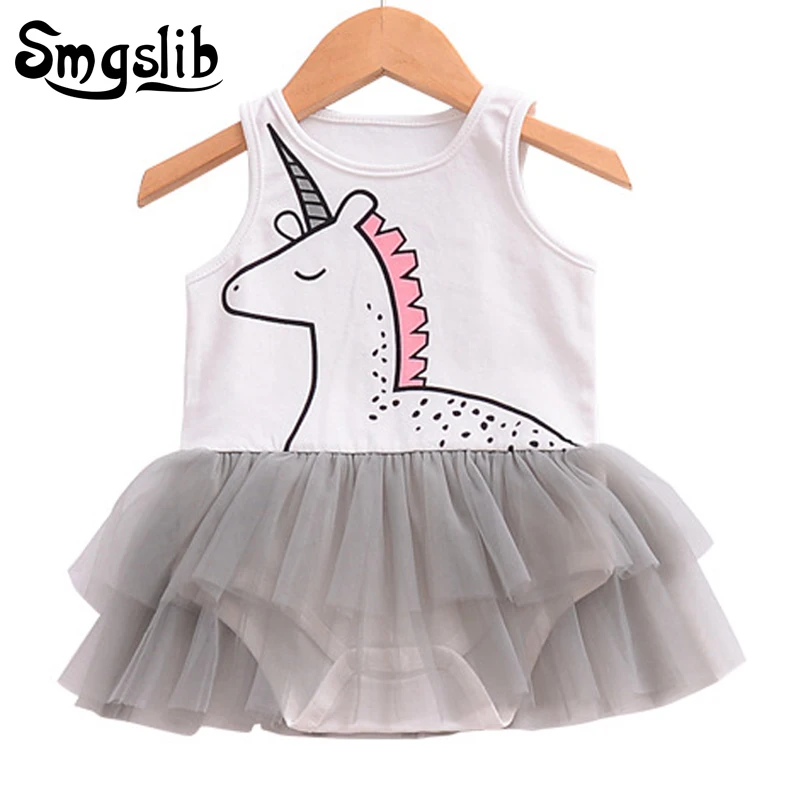 Baby girl clothes unicorn romper Jumpsuit Outfit Sunsuit Playsuit Children Toddler Girls Summer Sleeveless Rompers baby onesie