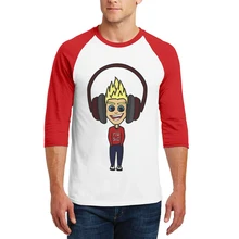 2019 Hot Products Men Clothes Men T Shirt Headset Printing Three Quarter Raglan Sleeve Man Tops Tee Shirts Cotton Mens Tshirts 2019 Hot Products Men Clothes Men T Shirt Headset Printing Three Quarter Raglan Sleeve Man Tops Tee Shirts Cotton Mens Tshirts