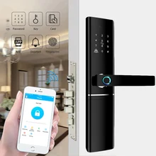 Biometric Fingerprint Lock Electronic Security Door Lock Smart Bluetooth app WiFi Password IC Card Key Knob locks