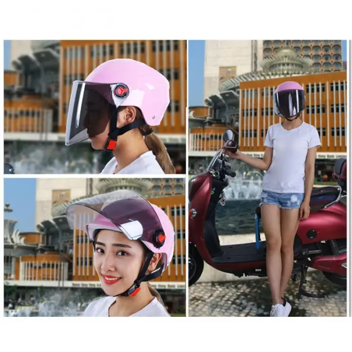 Новейший мотоциклетный шлем с щитом, уличные велосипедные полушлемы для мужчин и женщин CSL2018
