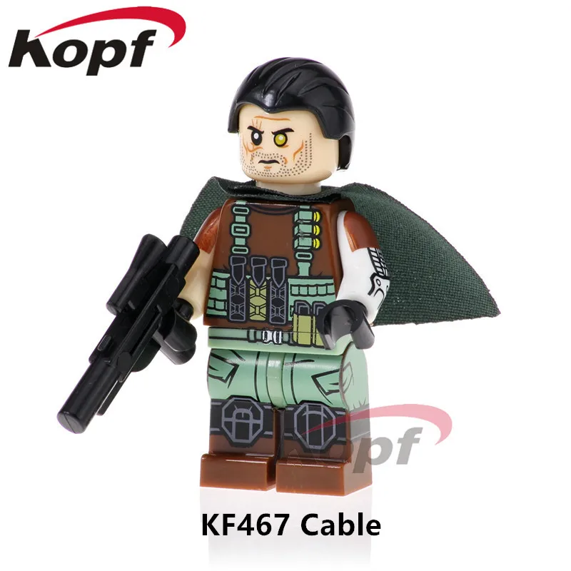

Super Heroes Single Sale Deadpool 2 Cable Domino Gwenpool Hulkpool Hulk Bricks Model Building Blocks Children Toys Gift KF467