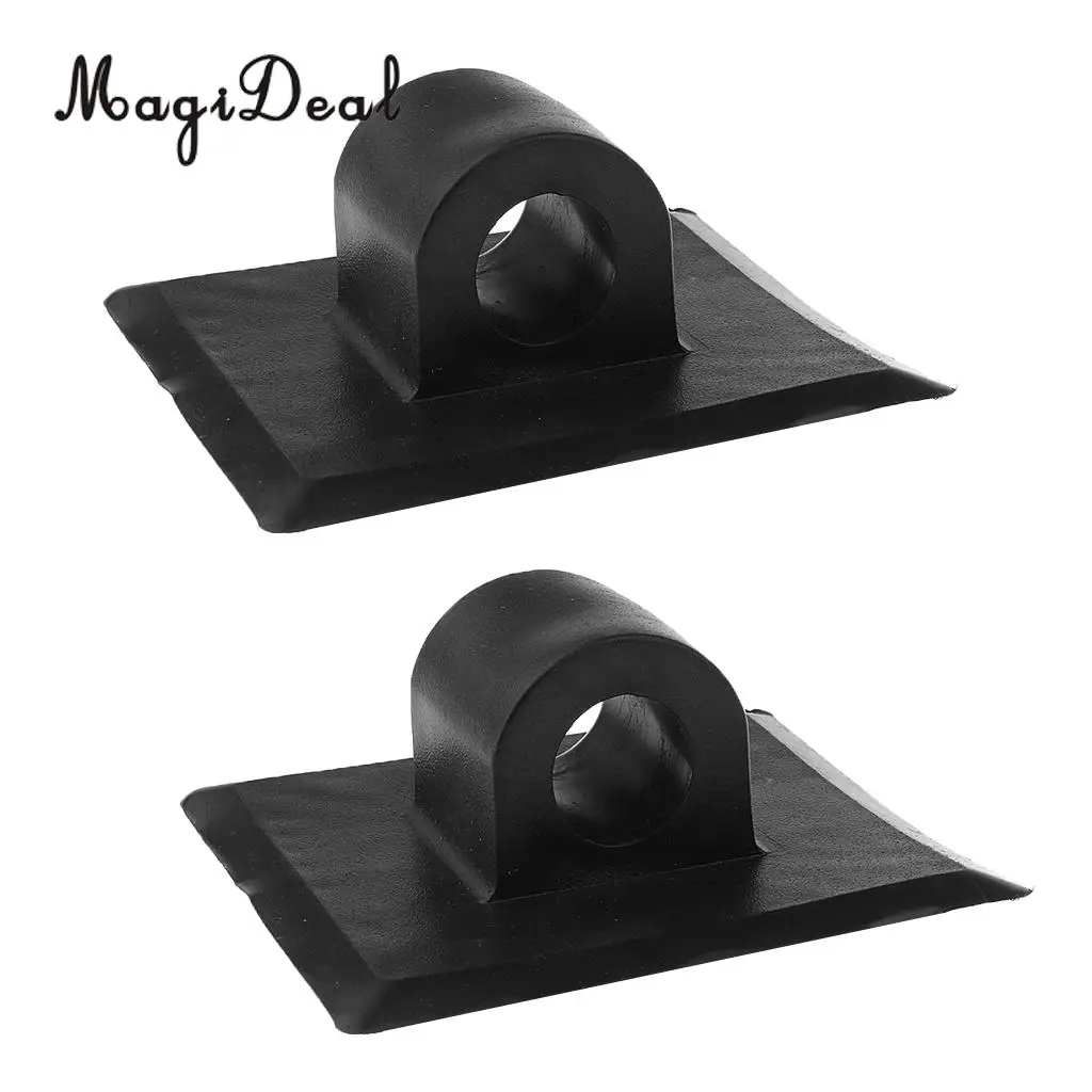 MagiDeal 2 Pieces Kayak Fishing Boat Engine Motor Mount Stand Holder Bracket Black/White