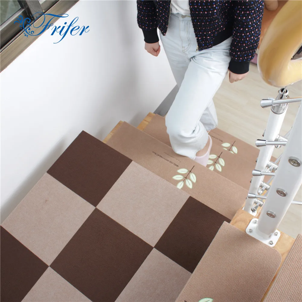 5Pcs Luminous Self-adhesive Non-slip Floor Staircase Carpets Cartoon Pattern Glow In Dark Stair Treads Protector Mats