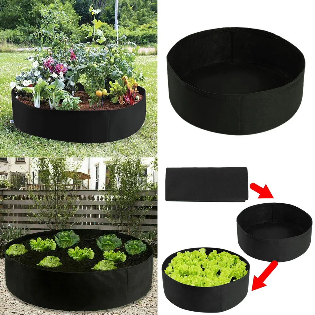 

Garden Raised Plant Bed Flower Planter Elevated Vegetable Box Planting Grow Bag Round Planting Container Grow Bags Nursery Pot#30