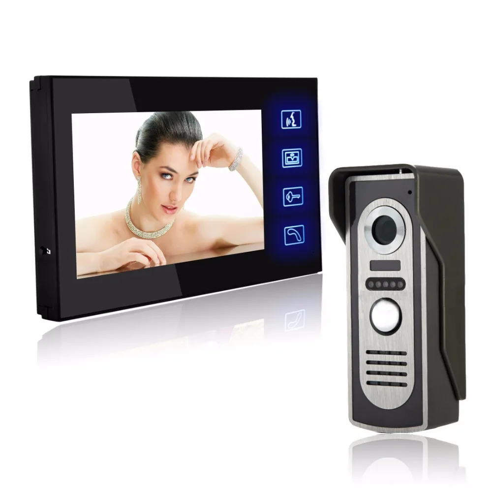 Hot & New 7`` TFT Color Video door phone Doorbell System Kit