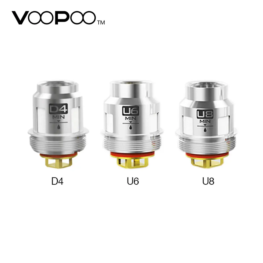 Сменная катушка VOOPOO UFORCE 100% оригинал 5 шт. 0 4 Ом/U4 23 Ом для резервуара UFORCE/VOOPOO TOO Kit
