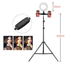 Телефон фото увеличивающий светодиодный студийный фотоаппарат селфи кольцо свет 16 см с треногой USB разъем для телефона держатель макияж видео съемки