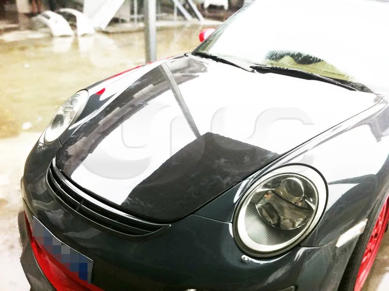 Автомобильный комплект для кузова из углеродного волокна капот подходит для 2005-2011 Porsche 987 Boxster Cayman 911 997 OEM Стиль Капот