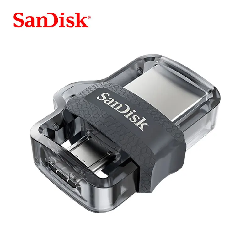 Sandisk двойной OTG USB флэш-накопитель 128 ГБ Высокое Скорость 150 м/с USB3.0 на флэшке, 32 Гб оперативной памяти, 16 Гб встроенной памяти, 64 ГБ флеш-накопитель для Android/ПК