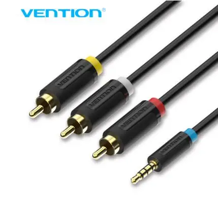 Кабель Vention со штекером 3 5 мм на RCA Штекерный аудио видео AV кабель AUX стерео шнур