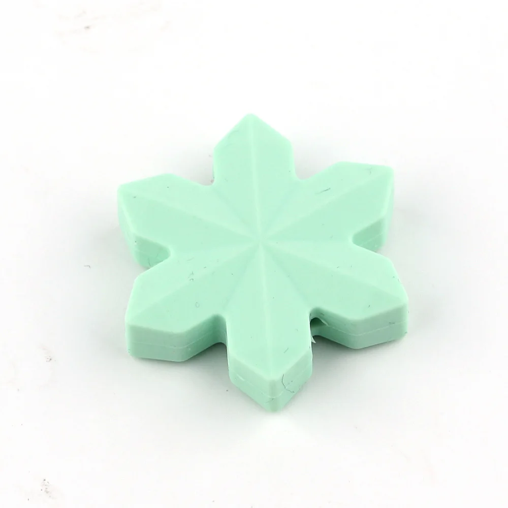 TYRY. HU Charm 10 шт силиконовые бусины в форме снежинок для изготовления ювелирных изделий пищевого качества Детские Прорезыватели для зубов жевательный Прорезыватель ожерелье подвеска