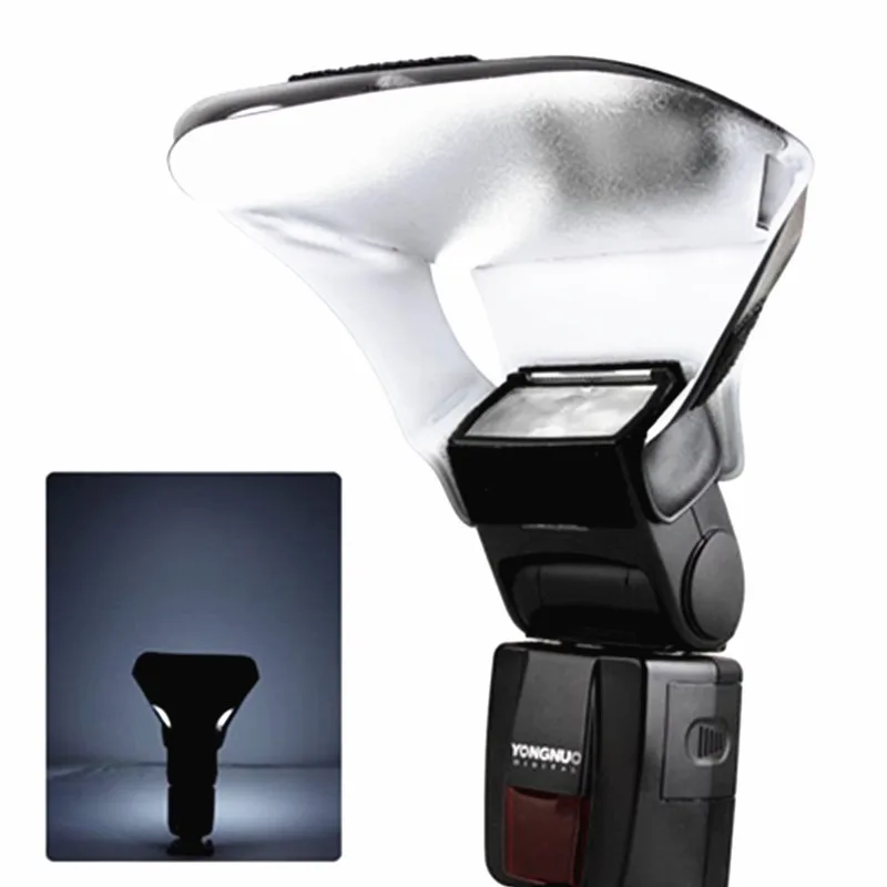 Universal flash diffuser camera softbox photography light diffuser cloth camera flash reflector Speedlight Flash Diffuser/Softbox Honeycomb Grid&Tri-Color for Canon Nikon Yongnuo YN560 IV Godox TT600 685