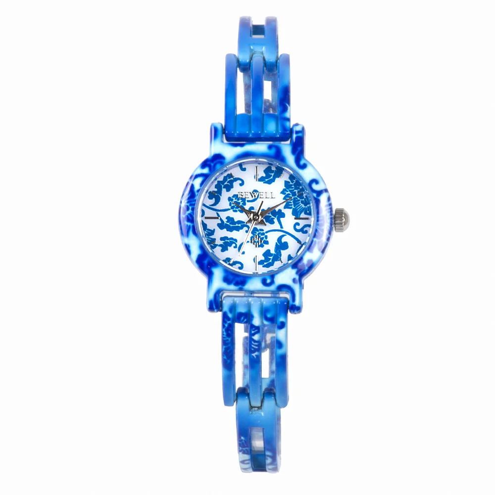 BEWELL женские мраморный дизайн Аналоговый дисплей Кварцевые водонепроницаемые наручные часы браслет аксессуары Подарочные коробки 078A