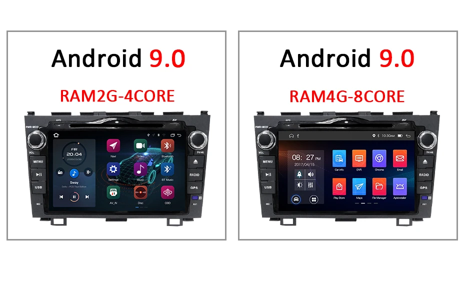 Clearance Android 9.0 DSP IPS 4G 64G ROM 2 DIN CAR DVD PLAYER For CRV CR-V 2008 GPS Multimedia Radio Navigation Stereo wifi AV Output PC 6